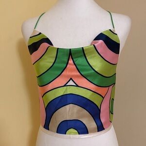 Her.. Bottari Multicolor Geometric Women's Camisole